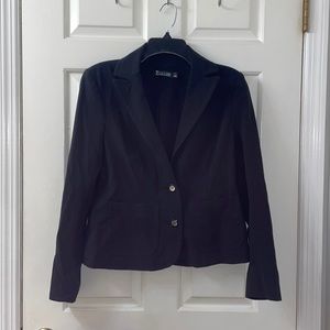 Black 7th Avenue N&C Blazer with shoulder padding